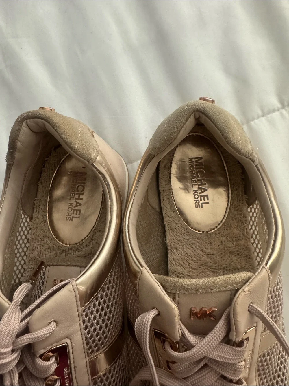 MICHAEL Michael Kors Blush Mesh & Leather Sneakers